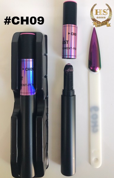 Penna a pigmenti - rosa - aurora verde